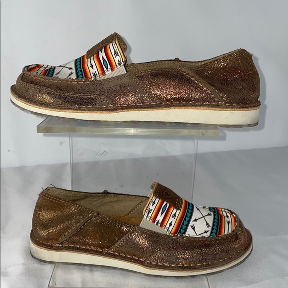 ARIAT WOMENS CRUISE ROSE GOLD/AZTEC SLIP ONS FTL-12-034 - Picture 3 of 9